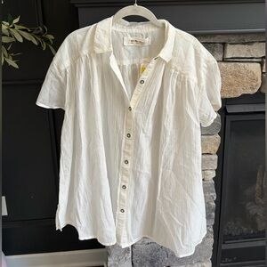 We The Free Cream Button Down Shirt